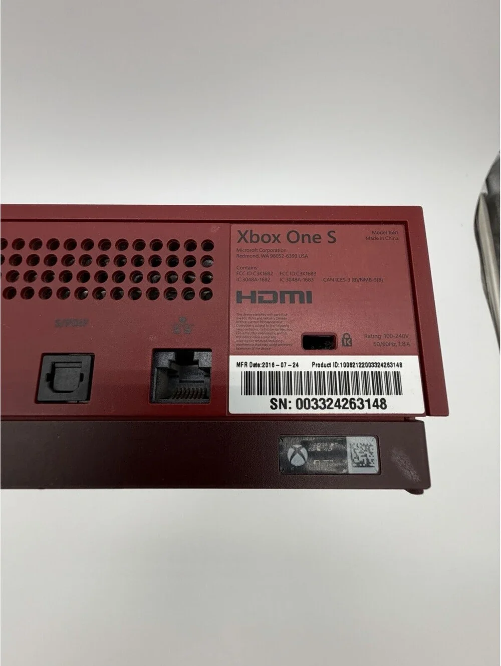 Microsoft Xbox One S Gears of War 4 Limited Edition 2 TB Crimson Red Console